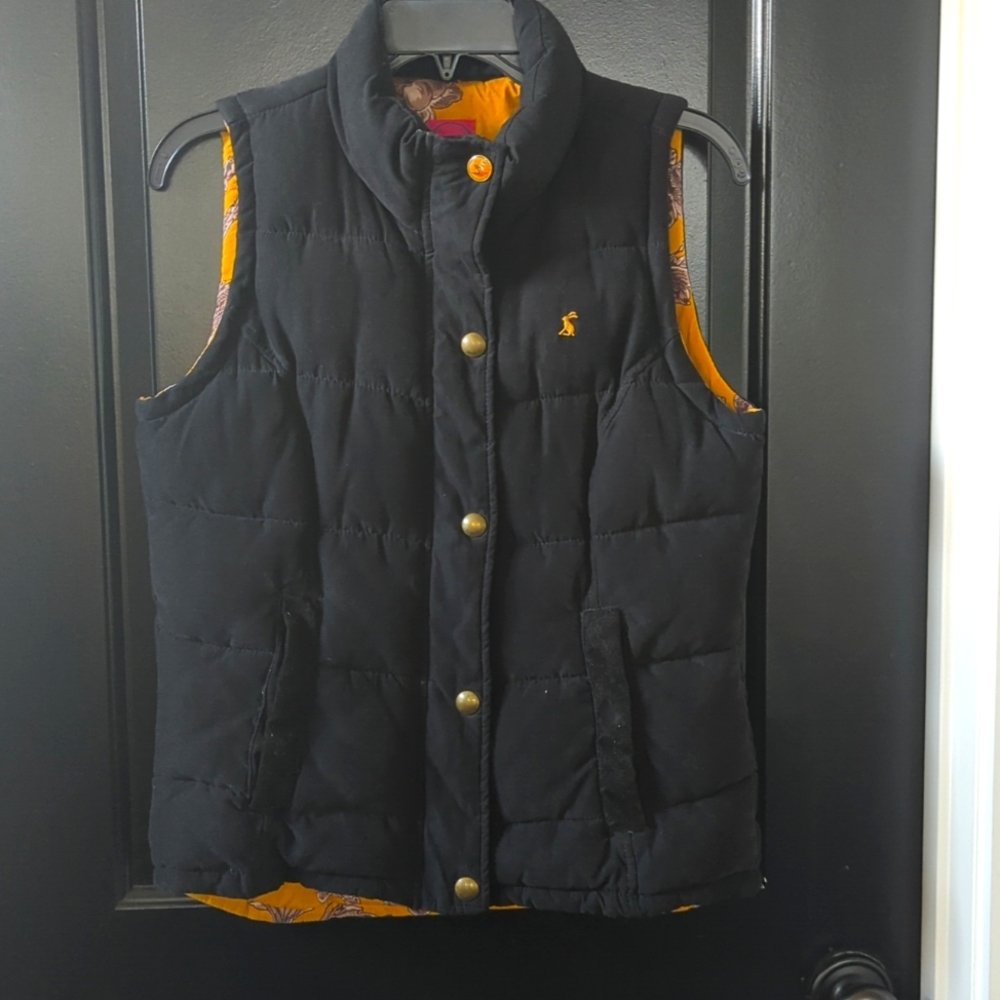 Joules Black Vest size 6